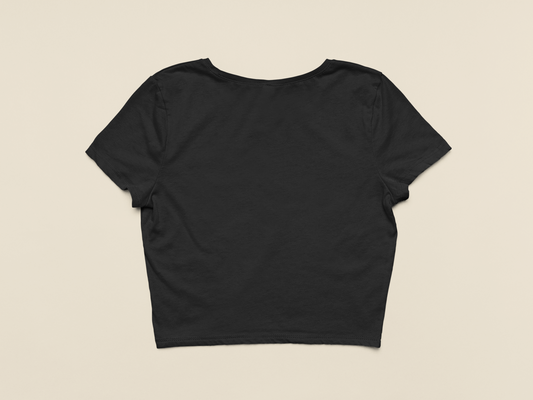 Black Crop Tee