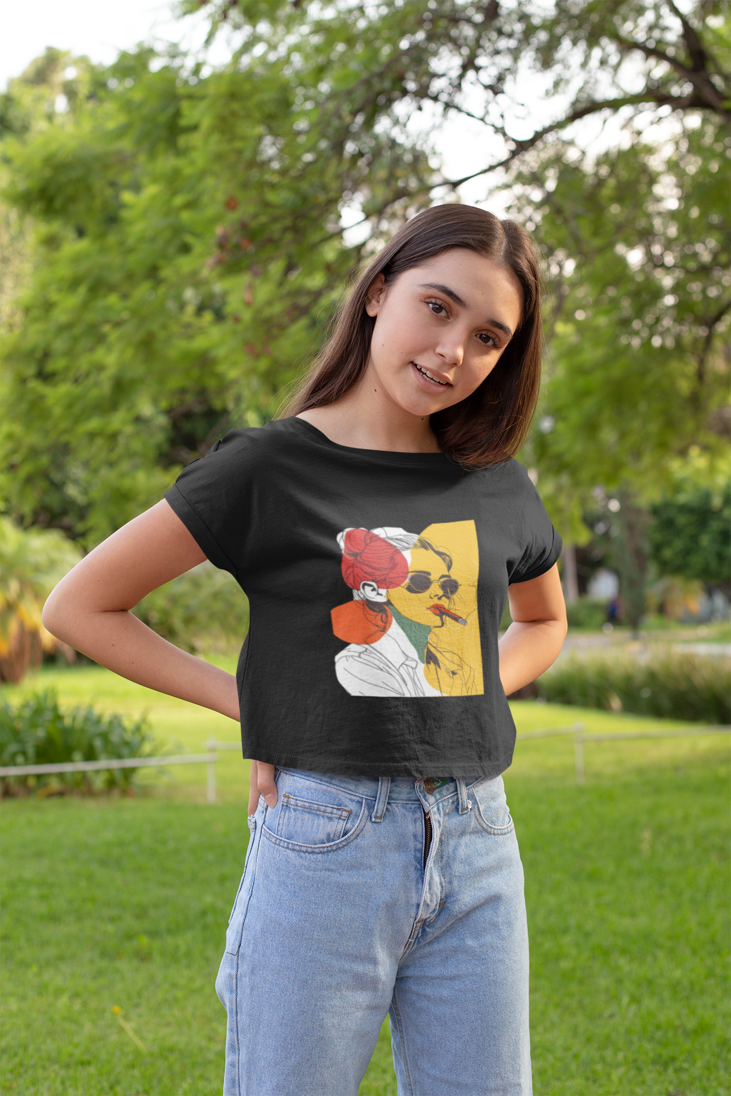 Atti Oversized Crop Top