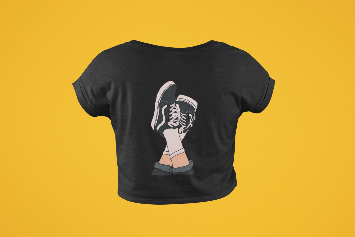 Raise it high over sized crop top