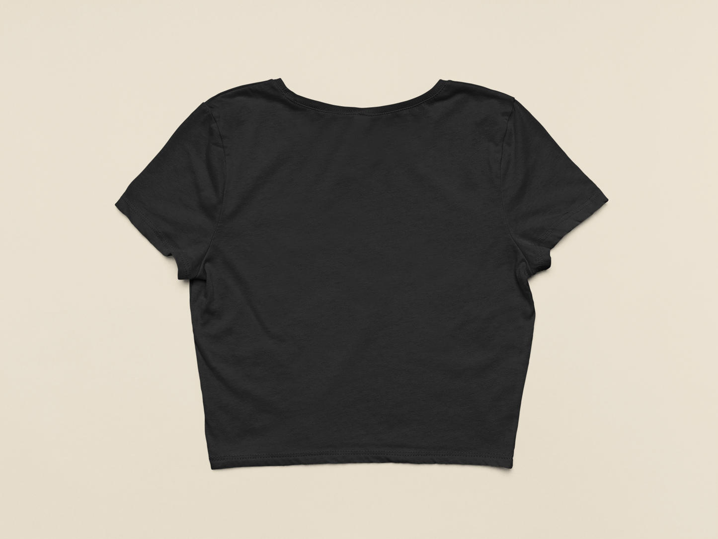 Black Crop Tee