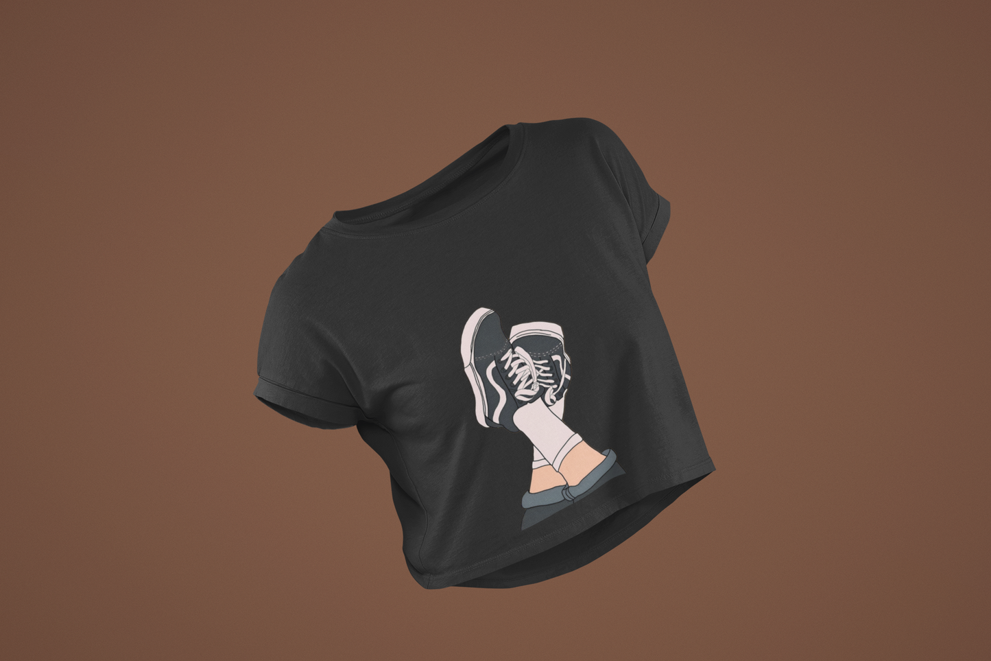 Raise it high over sized crop top