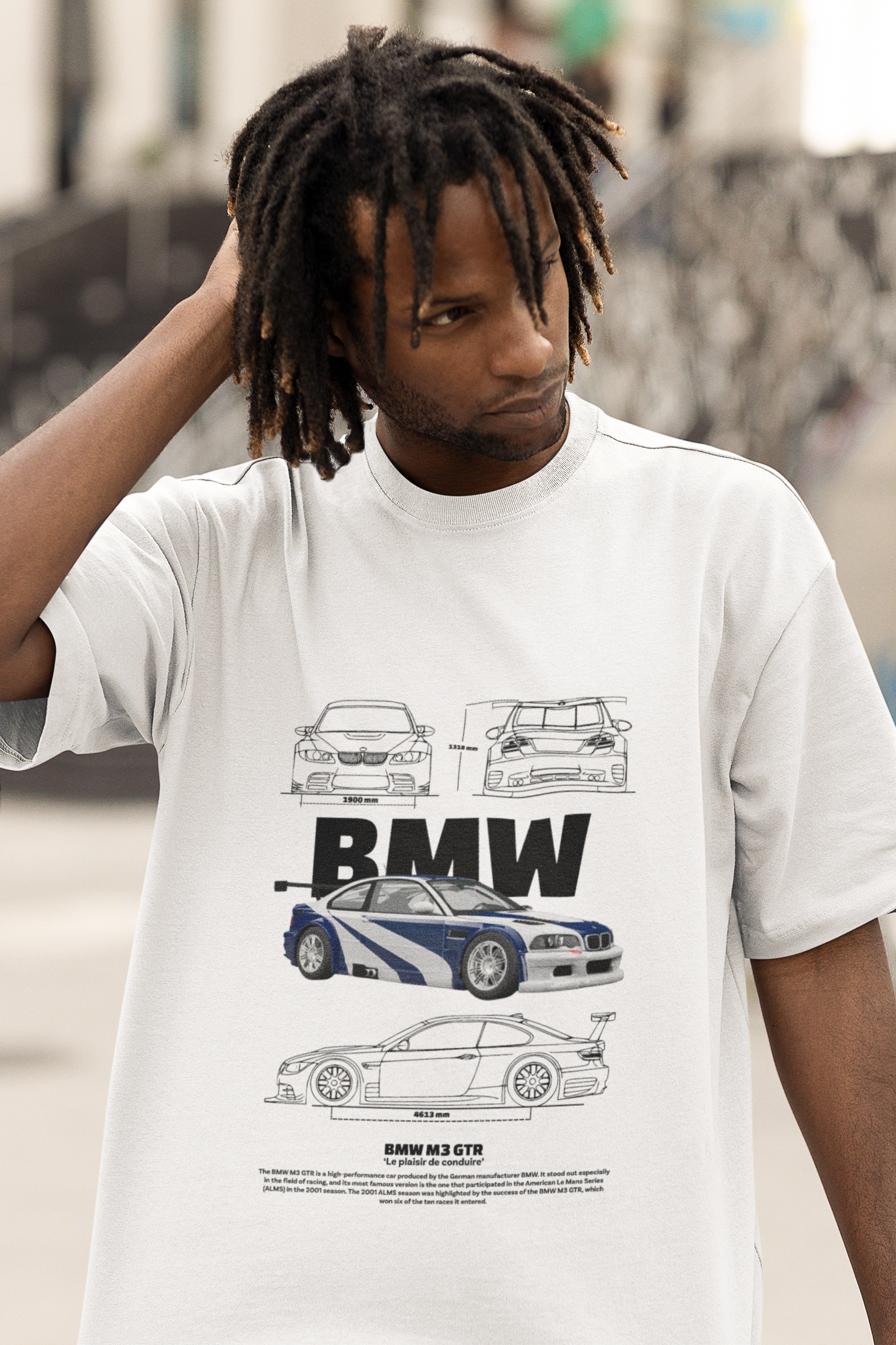 Midnight Racer Oversized Tee
