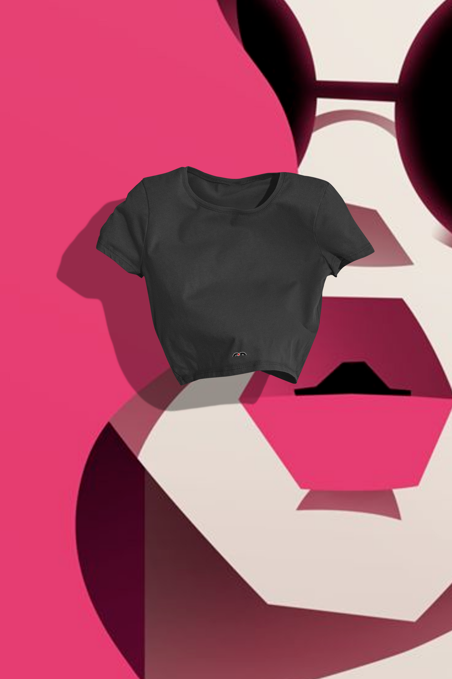 Black Crop Tee