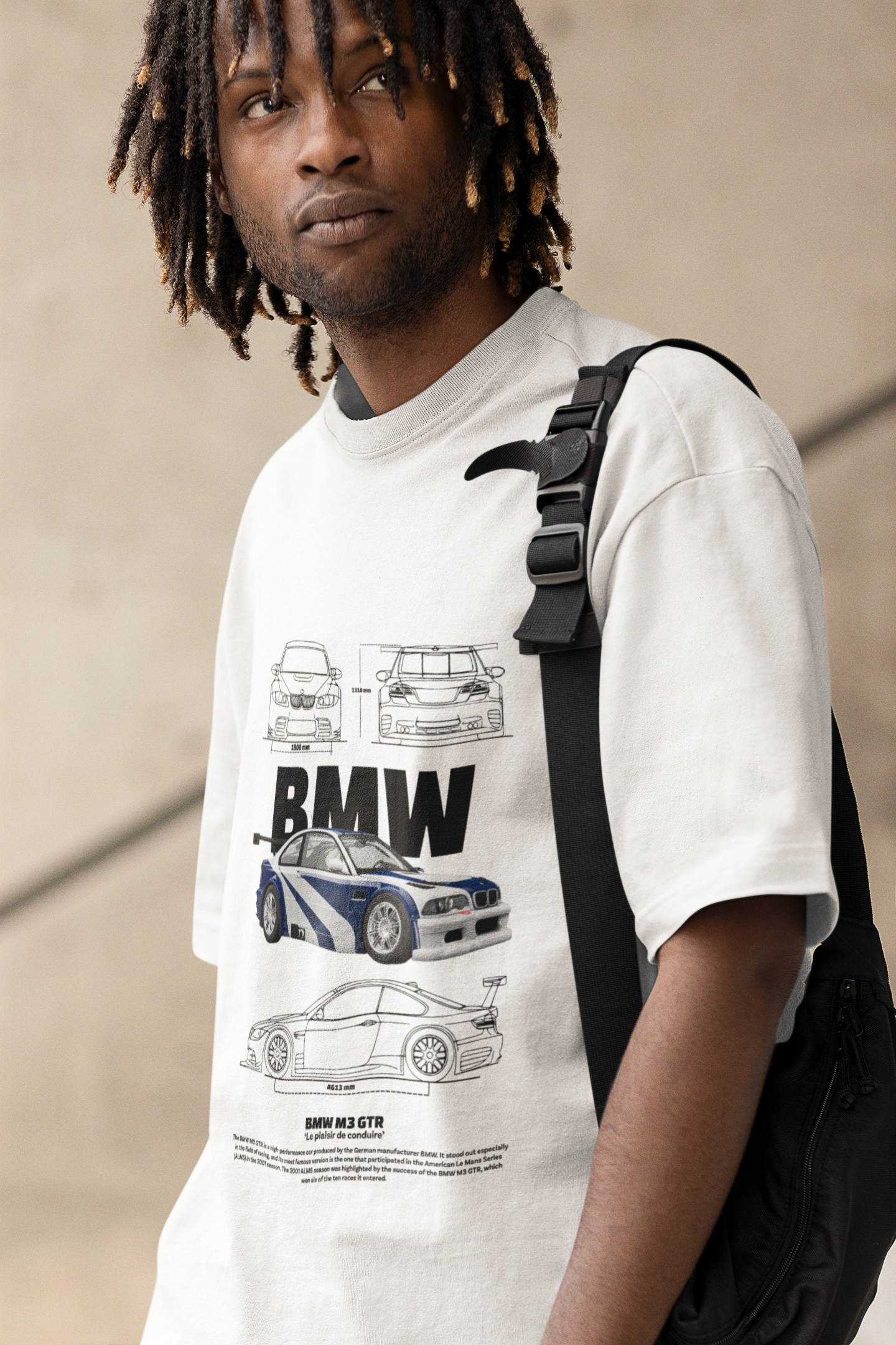 Midnight Racer Oversized Tee