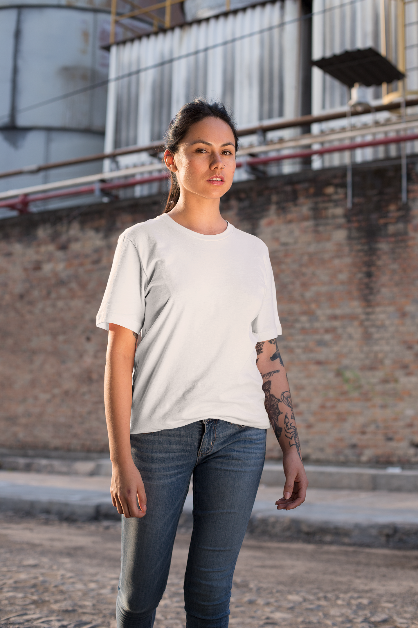White Oversized Tee
