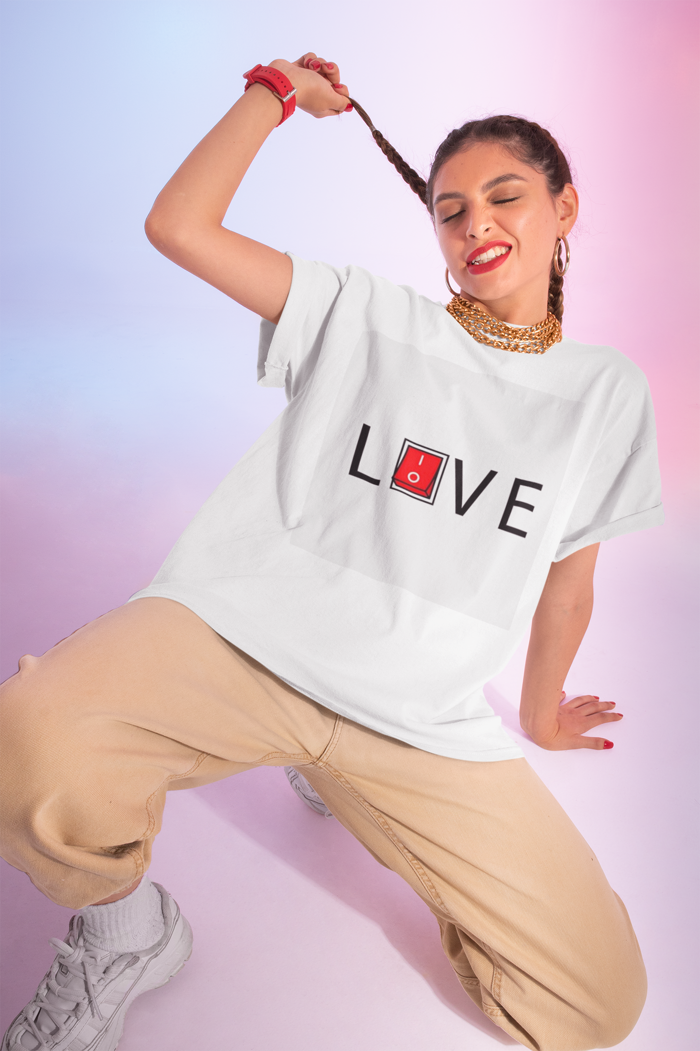 Love Switch Oversized Tee