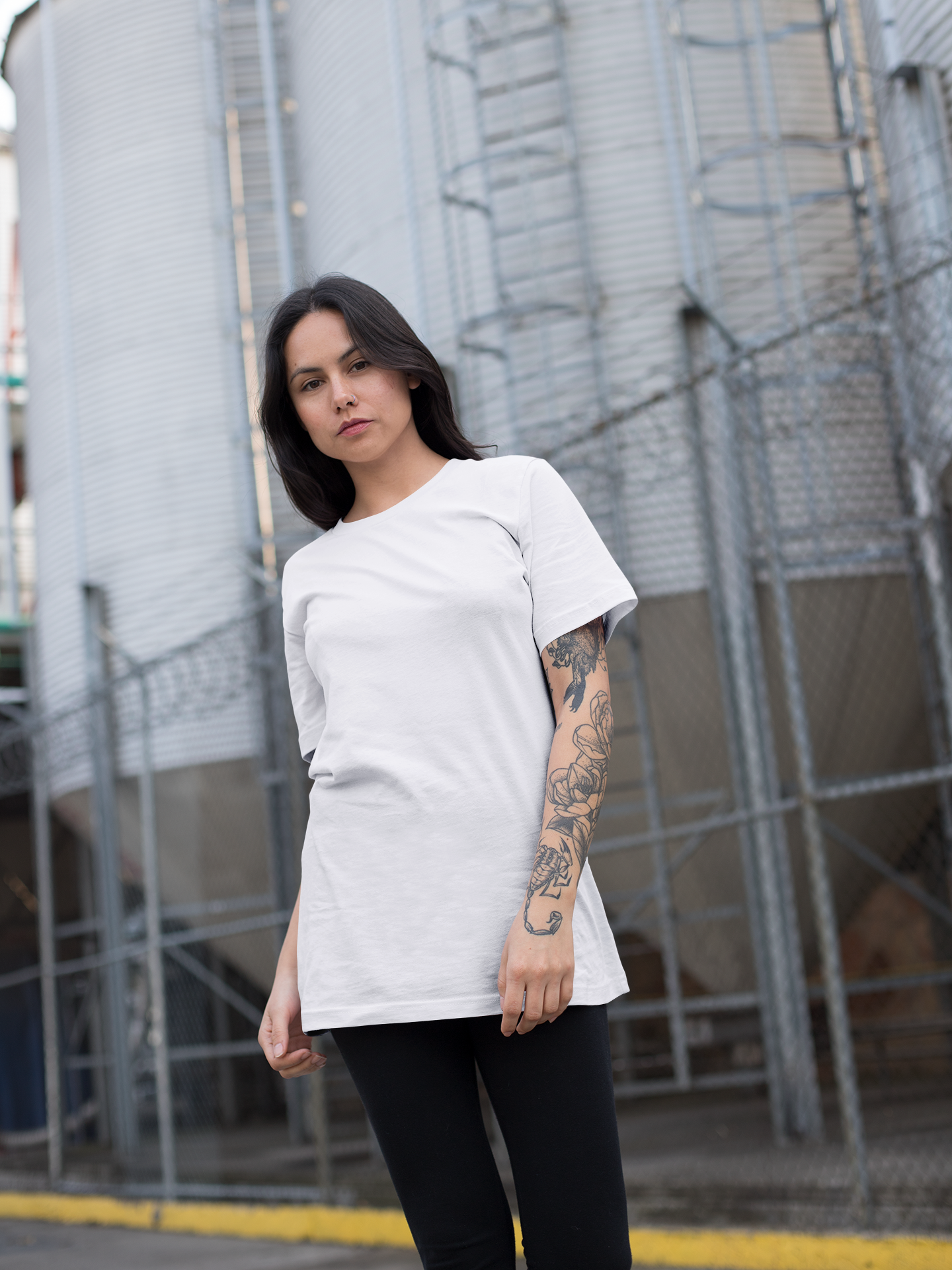 White Oversized Tee