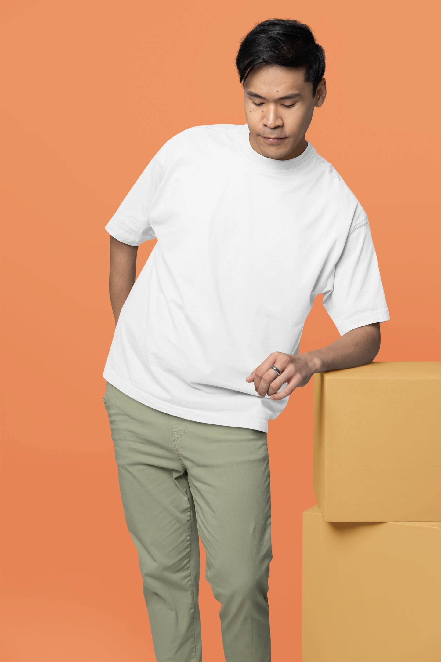 Plain White Oversized Tees