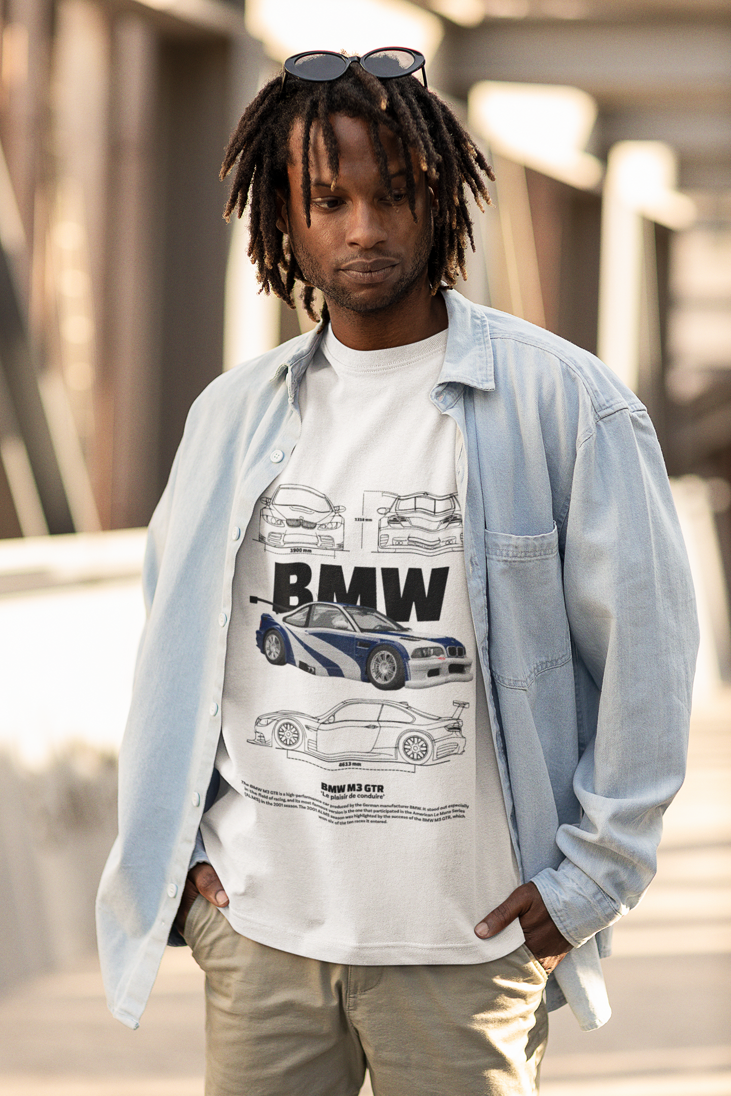 Midnight Racer Oversized Tee