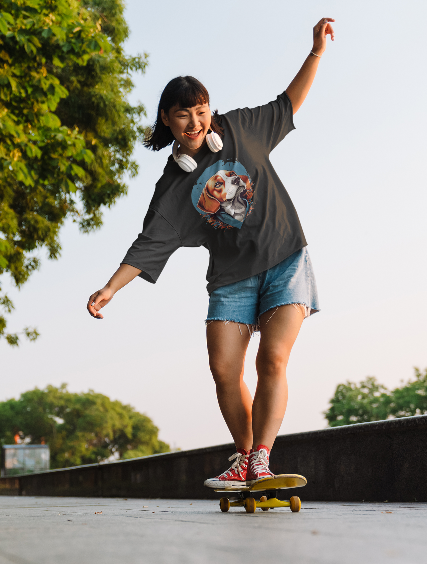 Happy Pup Oversized Tee