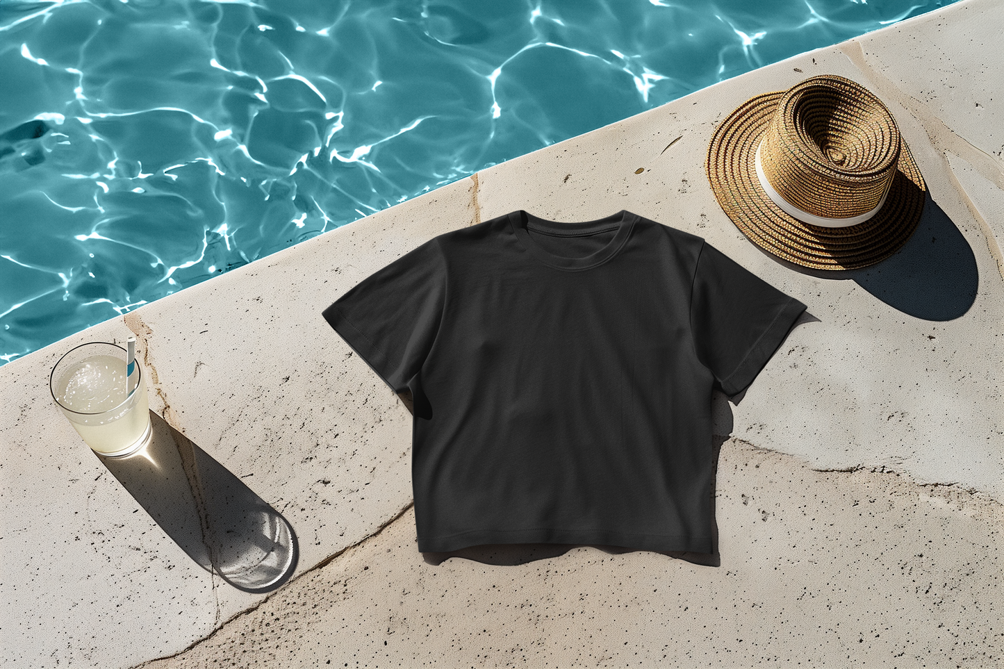 Black Crop Tee