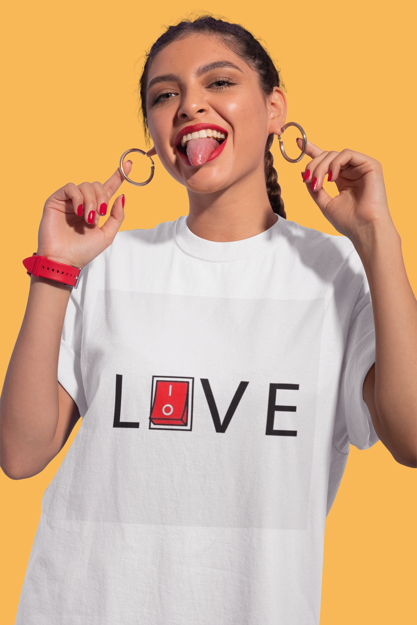 Love Switch Oversized Tee