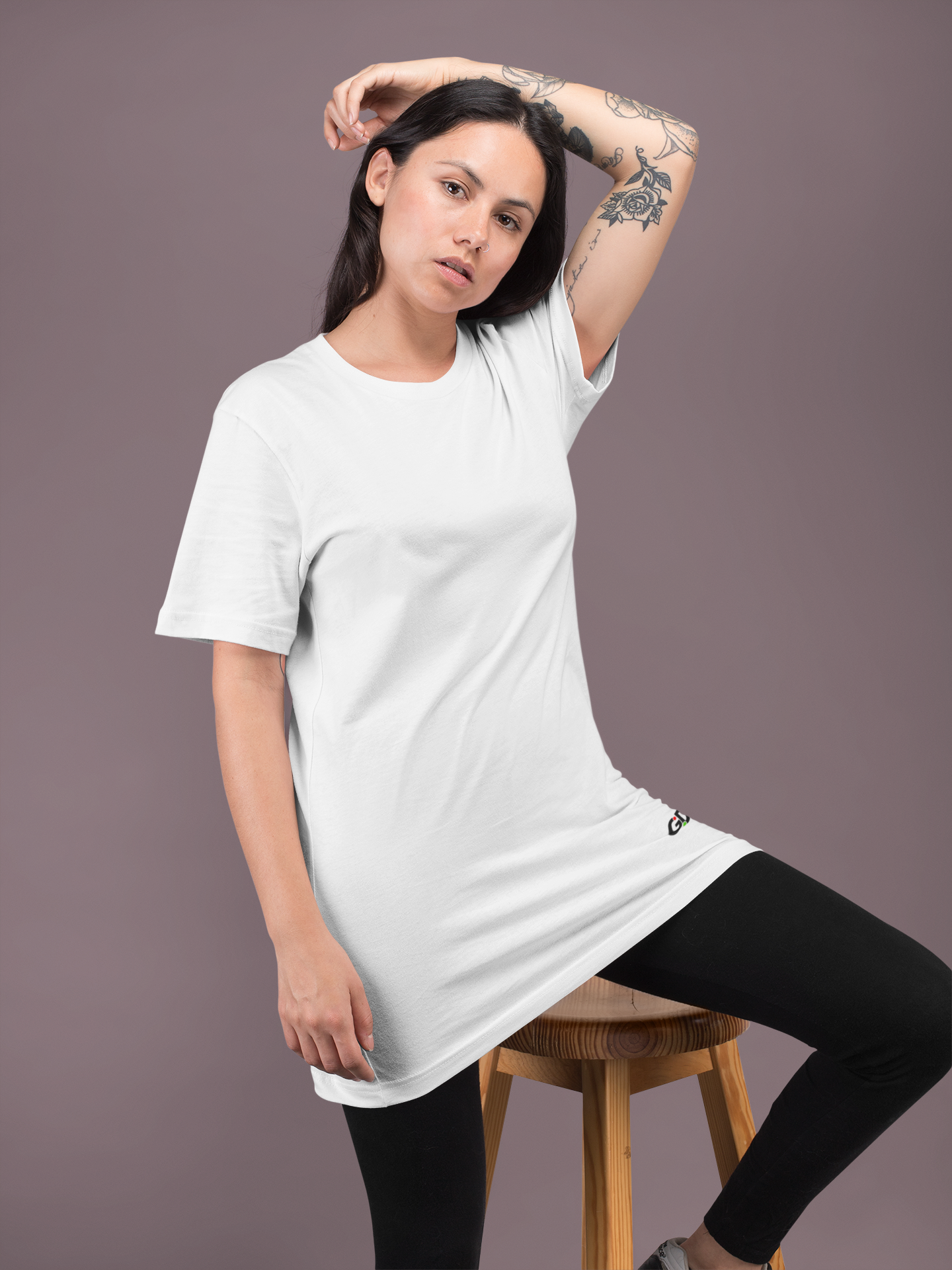 White Oversized Tee